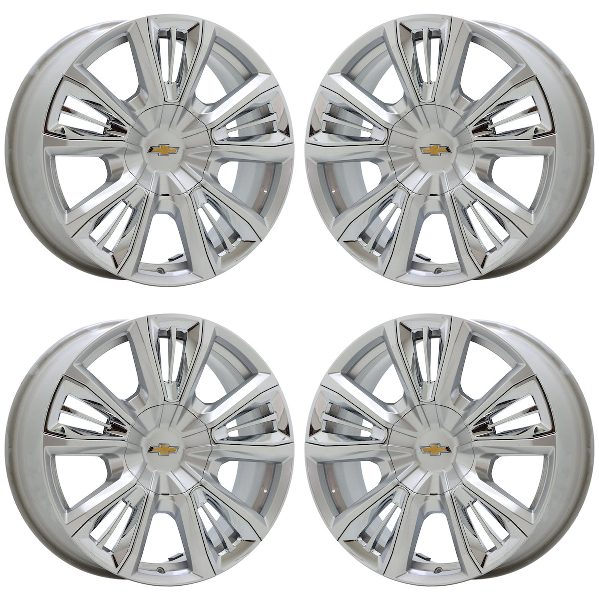 22" Silverado 1500 Suburban Tahoe 1500 Silver wheels rims set 4 14046